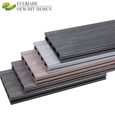 Waterproof Outdoor Wood Plastic Composite Decking with Sanding and Smooth 3D Embossing