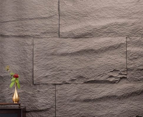 Lightweight Industrial Style PU Faux Mushroom Stone Wall Panel for Interior Wall