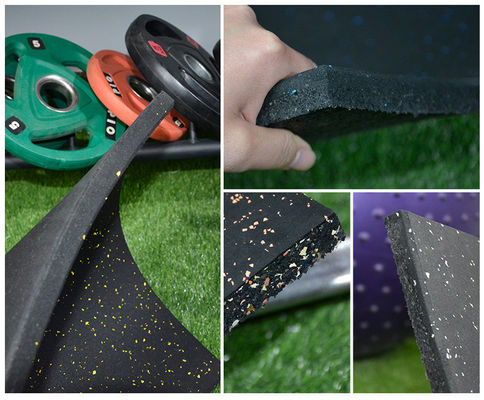 Anti-slip Gym Rubber Floor Mat Essential for Composite Natural Home Gym Flooring Tiles