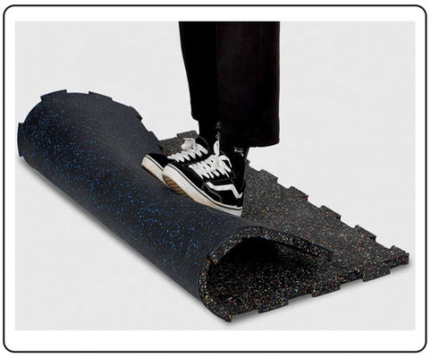 Customize Gym Floor Mat with 85% SBR Granules 15%EPDM Granules in Various Thicknesses