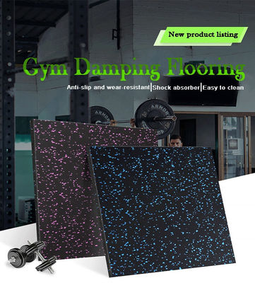 Customize Gym Floor Mat with 85% SBR Granules 15%EPDM Granules in Various Thicknesses