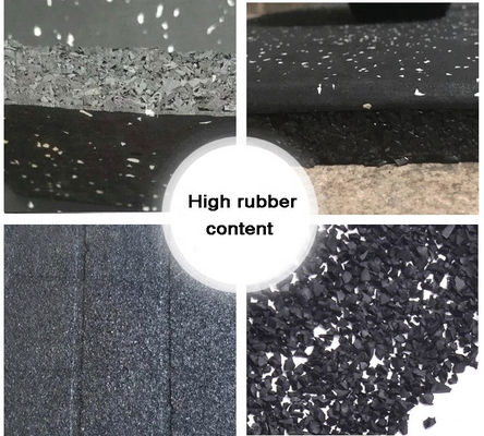 Customize Gym Floor Mat with 85% SBR Granules 15%EPDM Granules in Various Thicknesses