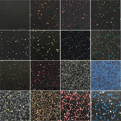 Customize Gym Floor Mat with 85% SBR Granules 15%EPDM Granules in Various Thicknesses