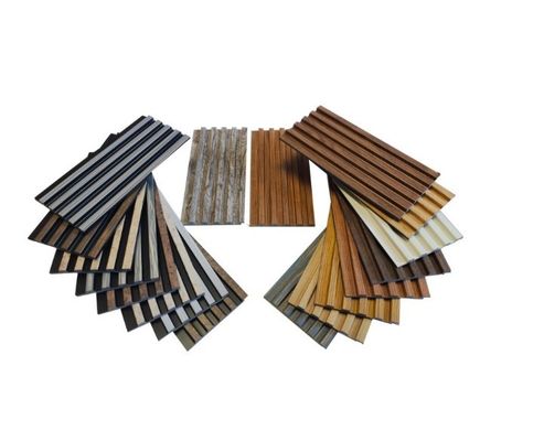 3D Boards Wood Plastic Composite WPC PVC Wall Panel for Household Interior Wall Decor