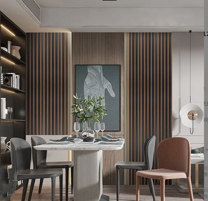 Lightweight Geometric PS Wall Panel Eco-Friendly and Customized Color Acoustic Grille