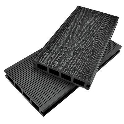 DIY Light Grey Deep Embossed Co-extruded Swimming Pool Waterproof Planks Exterior Piso Wpc Decking
