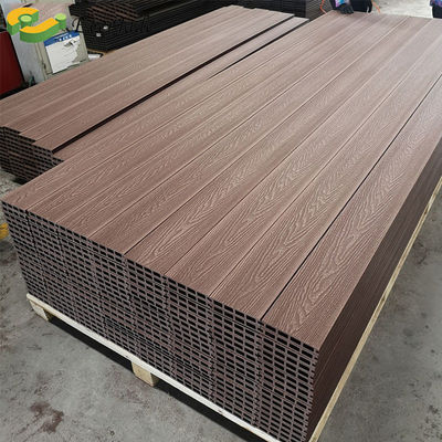 DIY Light Grey Deep Embossed Co-extruded Swimming Pool Waterproof Planks Exterior Piso Wpc Decking