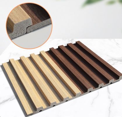 Interior Decoration Fluted Wall Panels Wooden Grain Design and Textured Wooden Grains