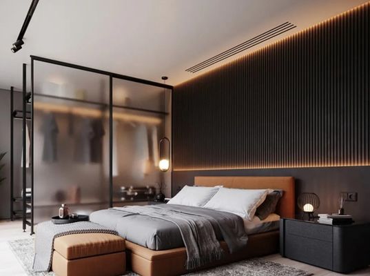 Interior Decoration Fluted Wall Panels Wooden Grain Design and Textured Wooden Grains