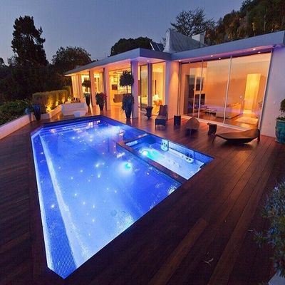 EUROPEAN Design Style Wpc Waterpool Decking Boards With Solar Light For Your Country