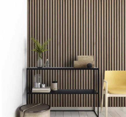 Studio Piano Room Wood Grain Decorative Panel with E0 Eco-Friendly Certification