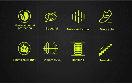 Modern Design Gym Rubber Floor Mat for Everjade Indoor 20mm Rubber Floor Covering