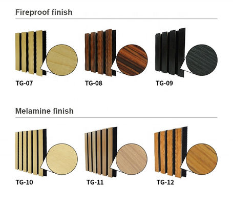 Fire-Resistant Home Theater Acoustic Foam Wood Wall Board with Glue Installation