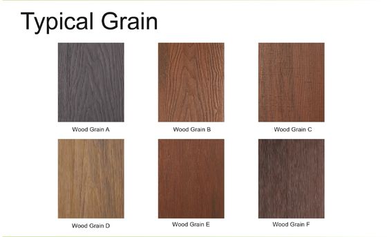 Double Surface Treatment WPC Decking 18mm Above Thickness for Park Balcony Garden