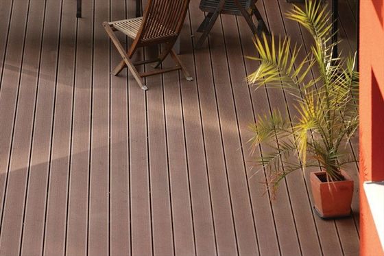 Crack resistant co-extrusion wpc deck voyage composite decking with 12 color choices