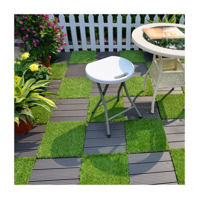 300x300x22/25mm Size Interlocking Decking Tiles with Wood-Plastic Composite Flooring