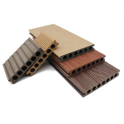 Cross Categories Consolidation WPC Decking Plank for Decorative Garden Crack-Resistant