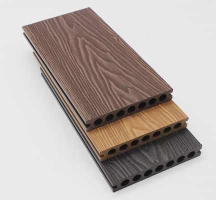 Cross Categories Consolidation WPC Decking Plank for Decorative Garden Crack-Resistant