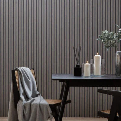 Tech Oak Walnut Wooden Veneer Wood PET Noise Absorbing Wall Panels Wood Slat Acoustic Panel