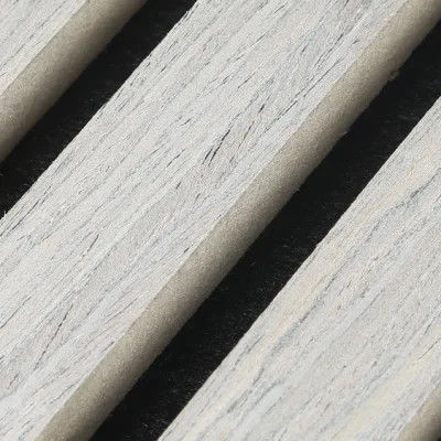 Tech Oak Walnut Wooden Veneer Wood PET Noise Absorbing Wall Panels Wood Slat Acoustic Panel