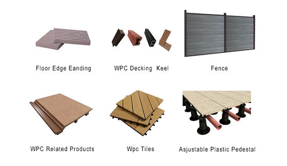 Outdoor Waterproof Deck Patio Decking Wooden Plastic Composite Outdoor Floor