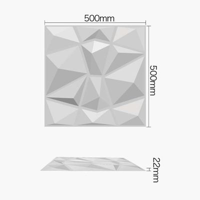 Luxury Living Room TV Background 500mm*50mm PVC 3D Wall Panel with Modern Design