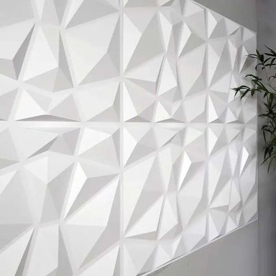 Luxury Living Room TV Background 500mm*50mm PVC 3D Wall Panel with Modern Design