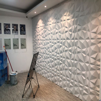 Luxury Living Room TV Background 500mm*50mm PVC 3D Wall Panel with Modern Design