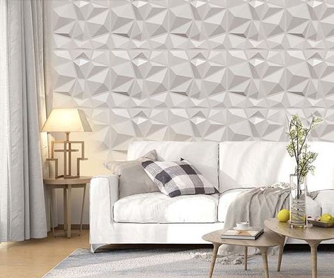 3D Relief Height 22mm High Gloss Peel and Stick PVC Wall Art Panel for Sofa Background